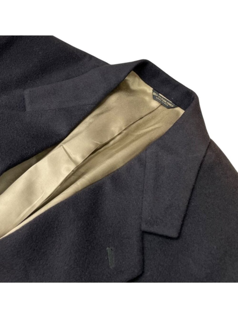 Bill Blass Mens 100% Cashmere 2-Button Blazer Navy Blue • USA • 44R